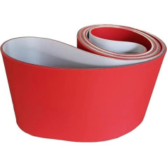 Leichtes, flaches PVC-Förderband für Montagelinie (96 x 23 cm) – flexible, robuste industrielle Lösung für effiziente Materialhandhabung, Rot