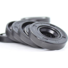 Lip Seals, Pack of 8, ID 21 mm, Oil Seal, TC 21 x 33 x 7 mm, Bearing Accessories, Radial Shaft NBR Seals, Radial Seals, Rotary Seals