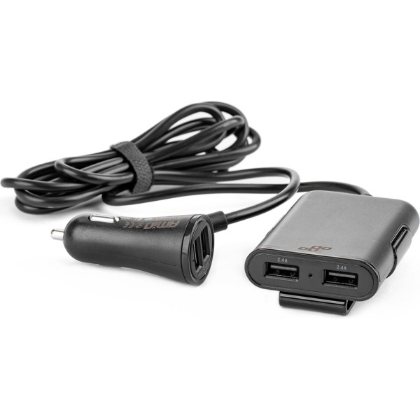 Lādētājs priekšpusē aizmugurē ar 4x USB pagarinātāju -01986