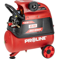 Eļļas kompresors 24l, 1500w/2km, 8bar, 169l/min