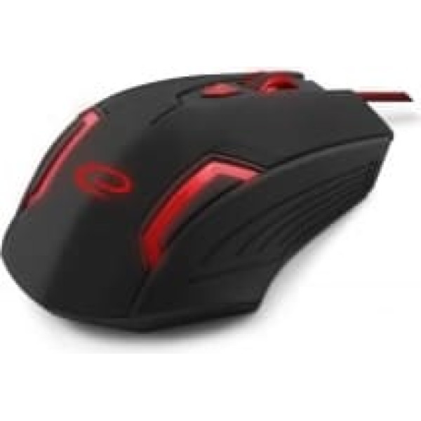 Datora pele 6d egm205r (optiskā; 2400 dpi; melna, sarkana)