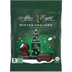 After Eight After Eight Nestlé After Eight Winter Pralines, Gluten-Free Dark Chocolate, Chocolate Figures with Mint Filling, Pack of 1 (1 x 65 g)