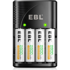 EBL Battery Charger LED Plug Charger