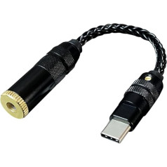 Xingsiyue USB Type-C USBC to 4.4 mm Headphone Jack Adapter - USB Codec ALC5686, for Smartphone Computer, Supports PCM 384kHz/32bit