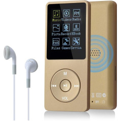 COVVY 8GB (support up to 64 GB SD memory card), portable MP3 music player, 70 hours music playback, lossless sound, Hi-Fi MP3 player.