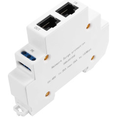 SinLoon DIN Rail Ethernet Surge Protector 100Mbps POE Surge Protector 1-2-3-6 for Switch, Router, Security Camera, Network Device