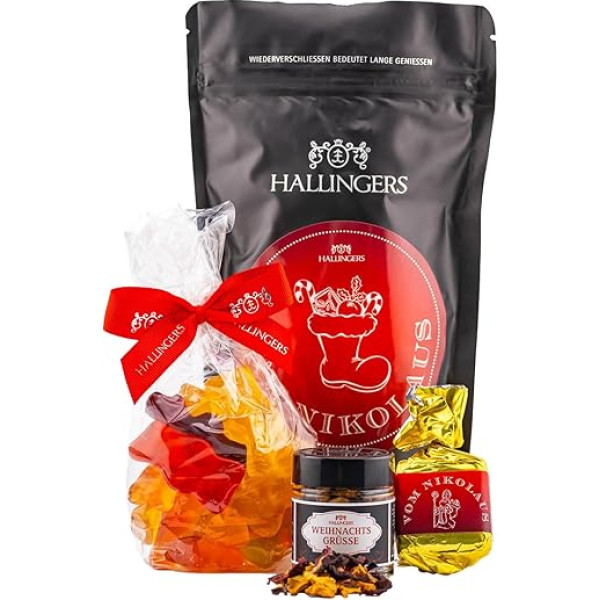 Hallingers Vom Nikolaus - Christmas Gift Wonder Bag, Gourmet Delicacies as Gift Basket for Christmas (Set) - Mother's Day Gift & Gift Ideas for Father's Day | New Home Congratulations