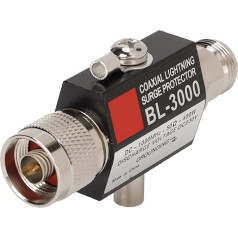 Dpofirs 400W Coaxial Surge Protection Surge Protection N Female to N Male DC ~ 1000MHz Surge Protector