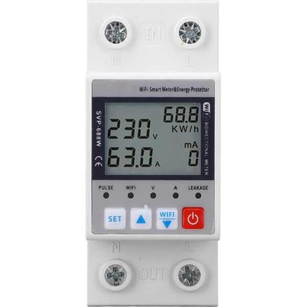 Wireless Surge Protector with Remote Monitoring, Digital Display for Power Measurement