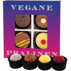 Hallingers Vegan Chocolates - Vegan Manufacture Chocolates Gift Handmade Partially with Alcohol from Fine Cocoa Chocolate (Box) - Gift Ideas Christmas & Gifts Advent Calendar Birthday G