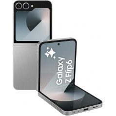Samsung Galaxy Z Flip6 AI Smartphone Simlock Free Mobile Phone No Contract 256GB Memory 50MP Camera Silver Shadow 3 Year Warranty