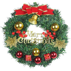 Weihnachtskranz für Haustür, 30 cm