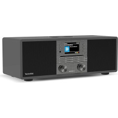 Technisat DIGITRADIO 650 Compact System with 70 Watt 2.1 Speaker System (Music System with Internet Radio, DAB+, FM, CD Player, Bluetooth, App Control, Qi Charging Station, Spotify & Amazon Music)