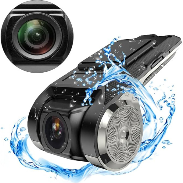 CAMECHO Car Dash Cam Mini for Android Car Radio, USB Dash Cam Car with Car Camera, 170° Wide Angle Night Vision, DVR Video Recorder Support G-sensor, ADAS, Loop Recording