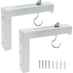 EMSea Projection Screen Mount Adjustable Wall Ceiling Hanging Bracket with Hook Holds up to 20kg