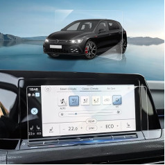 BSTW Compatible with VW Golf MK8 2020-2024 Navigation Screen Protector for VW Golf 8 GTI GTD GTE 10 Inch Discover Pro Touchscreen Tempered Glass Screen Protector 9H Scratch-Resistant Golf 8 2024