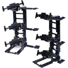 Cabeeskii Display Stand, Set of 2, Compatible Speed Champions, for F1 Cars 76914 76907 76901 76902 - Rotating Display Stand with Mini Figure Space