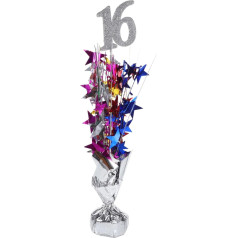 Cabilock Geburtstagsparty-Tischdekoration, exquisites Zahlenschild, Tischdekoration für den 16. Geburtstag