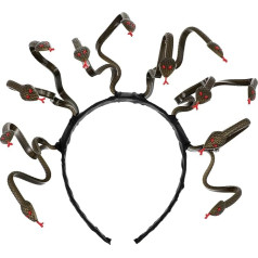 Holibanna Medusa Cosplay Costume Headband Snake Headdress Up Headdress for Carnival Masquerade Party Supplies