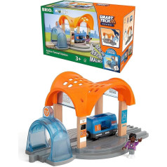 BRIO World 33973 Smart Tech Sound Station with Action Tunnel - Wooden Train Accessories - Interactive Toy Recommended from 3 Years