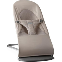 BabyBjörn Balance Soft Woven/Jersey Baby Rocker Tri-Fabric Sand Grey