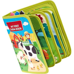 Sinnespielzeug Für Kleinkinder,3D Bauernhof Szene Activity-Buch Für Kinder | Aktivitätsbrett Feinmotorik Training Leises Spielzeug Für Kindergartenkinder Zuhause Wohnzimmer Schlafzimmer Reisen