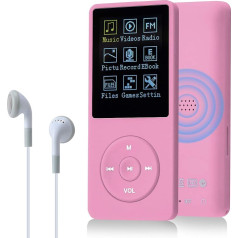 8GB (support up to 64 GB SD memory card), portable MP3 music player, 70 hours music playback, lossless sound, Hi-Fi MP3 player.