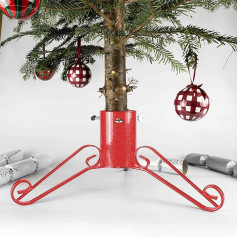 Bosmere G450 4-inch Christmas Tree Stand Sparkle Size - Red