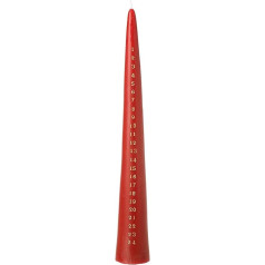 Heaven Sends Large Red Advent Candle - 37.5 cm Countdown Christmas Candle with Gold Numbers - 25 Hours Burn Time