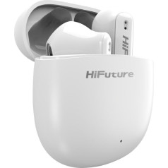 HiFuture Colorbuds 2 Wireless 5.3 Headphones, Sports Earbuds with 15 Hours of Playtime, IPX5 Waterproof, Smart Touch Gym Earphones for Jogging and Running, Compatible with Android and iOS (White)