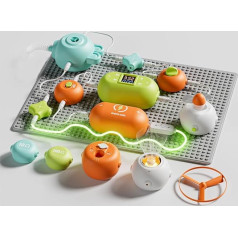 Physical Circuit Experiment Module, DIY Combination Puzzle for Children, Electronic Discovery Kit, Suitable for Common Electronic Skirting Boards, Ages 3+