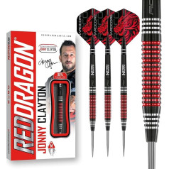 RED DRAGON Jonny Clayton Special Edition 24 Gram Professional Tungsten Arrows with Flights and Stems