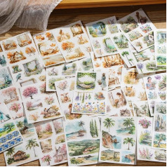 Rub On Stickers 30 Sheets Rub Ons Scrapbook Accessories Decorative Bullet Journaling Accessories for DIY Scrapbook, Diary, Bullet Journals DIY Arts and Crafts Monet's Garden?