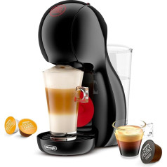 De'Longhi Nescafé Dolce Gusto Piccolo XS EDG Capsule Machine for Hot and Cold Drinks 15 Bar Pump Pressure Manual Water Dosing, Black