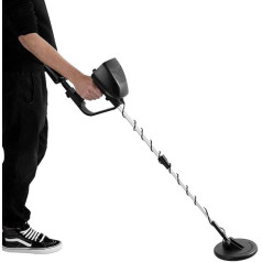 Ejoyous Metal Detector, Adjustable Height Waterproof Search Coil & Shovel Adjustable Discrimination Metal Detector with Large LCD Display 55 x 26 x 16.2 cm