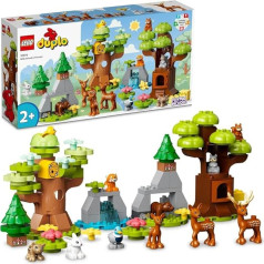 LEGO 10979 Duplo Wild Animals of Europe, Development Toy for 2 Years, Deer, Bear, Fox and Squirrel as Mini Figures