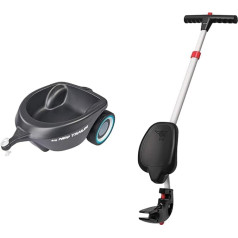 Big-Bobby-Car Neo Trailer Anthracite - Bobby Car Trailer for Indoor and Outdoor Use & Big - Multi Push Bar - 4-Way Height-Adjustable Push Bar