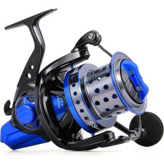 10.000 Vollmetall-Spinn-Angelrolle, 4,7:1 Übersetzung, 11 + 1 Kugellager, Aluminiumlegierung, Salzwasser Angelräder