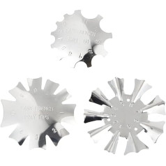 Beaupretty Tool 3 Pieces French Nail Cutter Manicure Trimmer Stencil Manicure Cutter French Nail Art Smile Line Tool Stainless Steel Nail Cutter