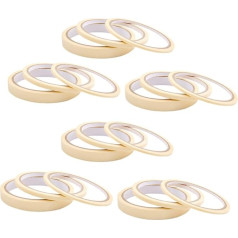 18rollen Weißes Nailart-abdeckband Papier Farbe Getrennt Klebeband Papier Abdeckband Für Maniküre Diy-projekte Professionelle Anwendung Leicht Abziehbar Rückstandslos