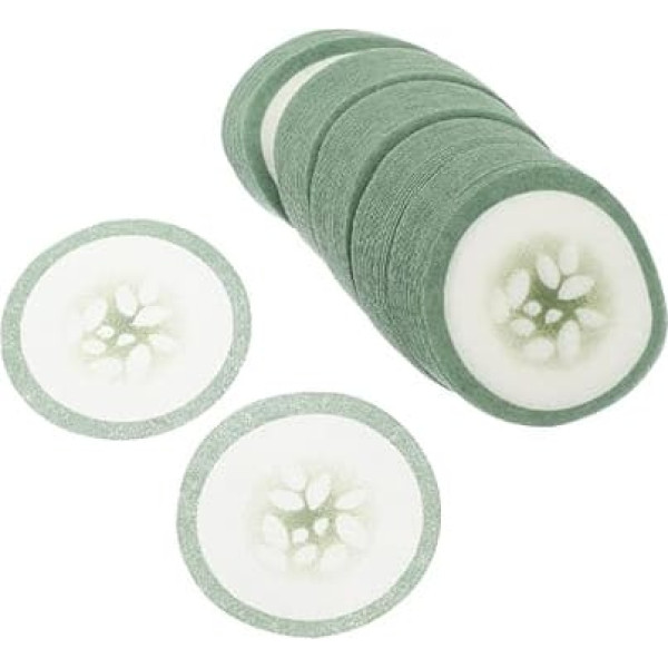 ERINGOGO Pack of 200 Eye Pads with Cucumber Print, Breathable Non-Woven Eye Care Patches for Women, Moisturising and Skin-Friendly, Eye Tool for Home and Travel
