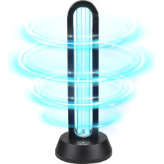 ZKX 65 W UVC Germicidal Lamp Remote Control Timer Table Lamp UV Steriliser Disinfection Steriliser Antibacterial Rate 99% Kill Remover Mould Flu Bacterial Dust Mites Germs