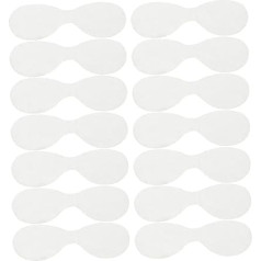 Hohopeti 600 Stück Einweg Augenmasken aus Reinem Baumwollnetzgewebe Ultra Dünn und Weich Feuchtigkeitsspendend für Augenpflege Salon Hautfreundlich und Hautschonend