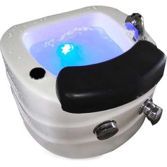 LQQYJSM Massage Foot Bath, Heated Foot Bath, Portable Spa with Pedicure Footrest, Sink Spa, Foot Shower for Pedicure Chair for Spa Treatment at Home