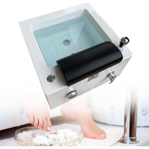 LQQYJSM Massage Foot Bath, Heated Foot Bath, Acupuncture Point Massage, Heated Foot Bath, Portable Spa with Pedicure Footrest, Sink Spa Foot Shower, Easy Surfing