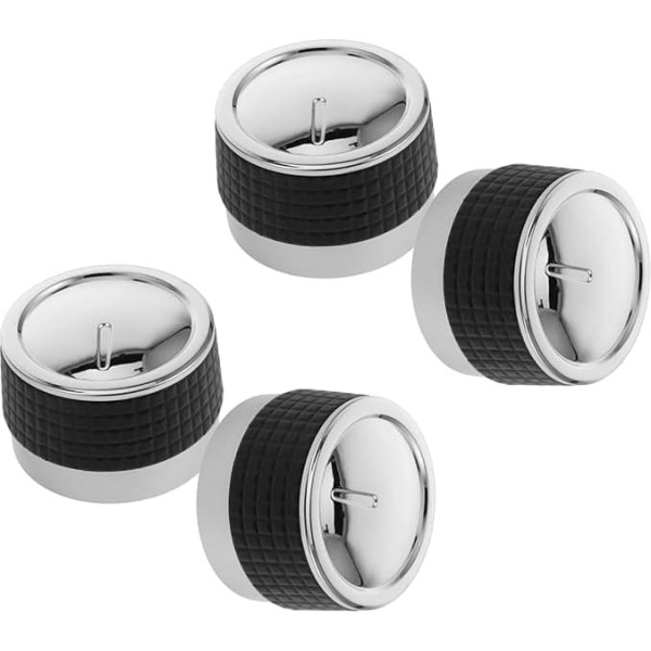 JOINPAYA Set of 4 Chrome-Plated Barbecue with Non-Slip Handle, Heat-Resistant, Ergonomic for Gas Grills and Cookers, Easy Installation, Replacement Parts for Gas Grills and BBQ Accessories