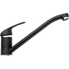 Jaucējkrāns asalia granīta melns 090918401 virtuve melns punktēts