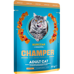 Champer kaķu vistas gaļa ar dzērveņu mērci - paciņa 85g