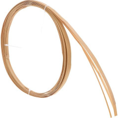 Veemoon 4 Rolls Natural Rattan Strips Various DIY Basket Making Supplies for Chair Mesh and Party Decoration Long