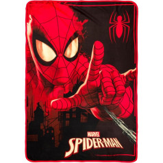 Silver Buffalo Marvel Universe Spidey Close Up Web Shooter Fleece Throw 45